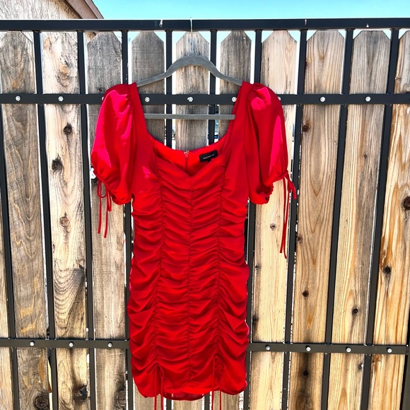 MAJORELLE Gerald Mini Dress in Red - Picture 2 of 8